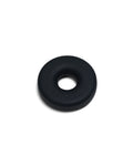 Pedestal Cable Bagel in Charcoal, silicone cable organizer ring, on a plain white background