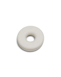 Pedestal Cable Bagel in Pearl, silicone cable organizer ring, on a plain white background