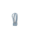 Pedestal Magnetic Cable Ties in Powder Blue, three magnetic silicone cable ties, on a plain white background