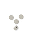 Pedestal Cable Dots in Oat, silicone cable dots with a mounting clip, on a plain white background