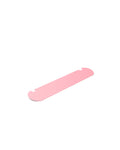 Pedestal Moon Light Shelf in Bubble Gum, powder-coated steel shelf, on a plain white background