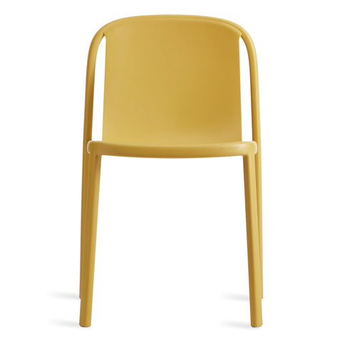 modern decade dining chair by Blu Dot in mustard