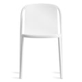 modern decade dining chair by Blu Dot in white