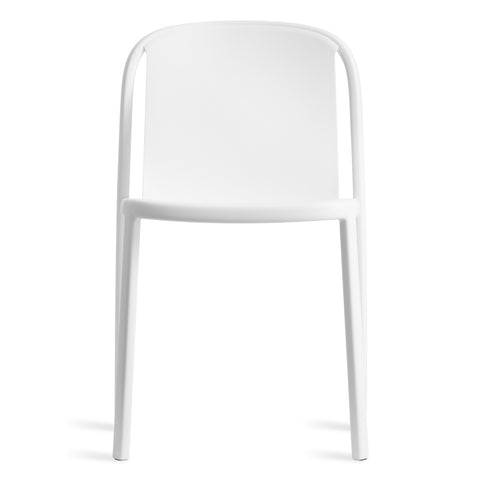 modern decade dining chair by Blu Dot in white