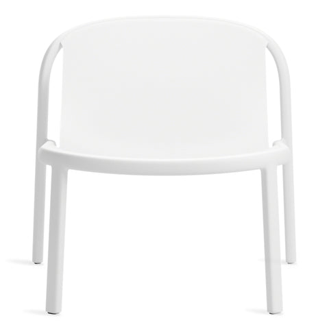 decade lounge chair by Blu Dot in white