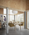 muuto dining table and dining chairs