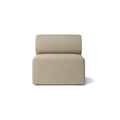 Audo Copenhagen Eave Sectional, 34" Depth, Standard Modules, Open Section in Logan Flint, packshot on white