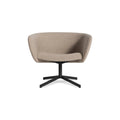 Close Encounter Swivel Lounge Chair by Blu Dot in Elora Oatmeal, front view