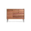 Peek 1 Door / 3 Drawer Credenza by Blu Dot in Rustic Walnut