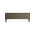 Peek 2 Door / 2 Drawer Console by Blu Dot in Dark Olive, low front view