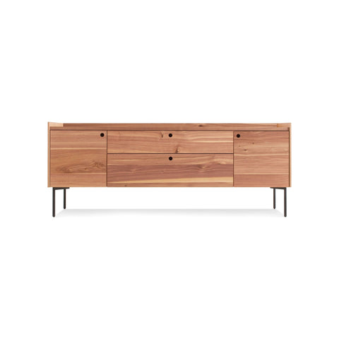 Peek 2 Door / 2 Drawer Console by Blu Dot in Rustic Walnut