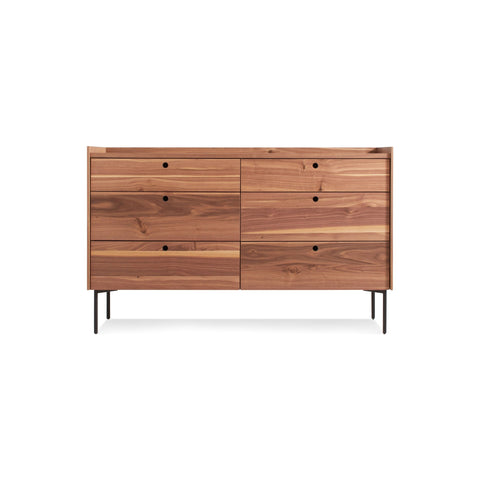Peek 6 Drawer Dresser by Blu Dot in Rustic Walnut