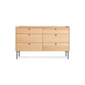Peek 6 Drawer Dresser by Blu Dot in White Oak