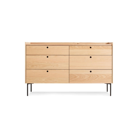 Peek 6 Drawer Dresser by Blu Dot in White Oak