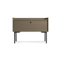 Peek Nightstand by Blu Dot in White Oak, low front view