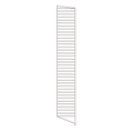 String® System floor panel in dark brown, 78.7" high, vertical side support for modular Scandinavian shelving.