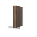 String Furniture Pira Bookend in walnut, solid wood bookend for the Pira shelf, white background packshot