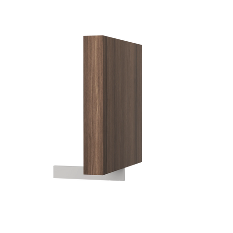 String Furniture Pira Bookend in walnut, solid wood bookend for the Pira shelf, white background packshot
