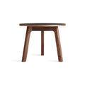 Apt Low Side Table by Blu Dot in Black Walnut, three-quarter front view