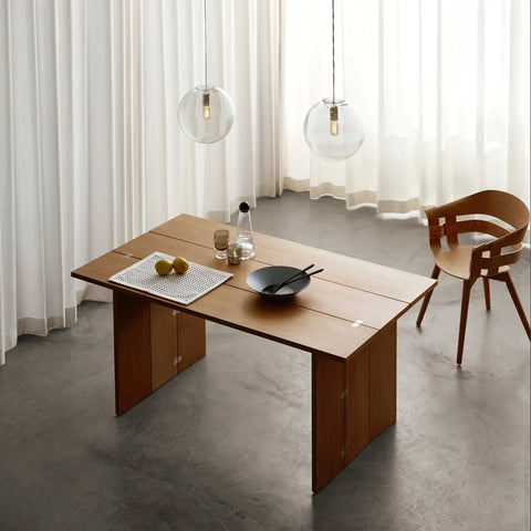 scandinavian oak office table designed by design house stockholm