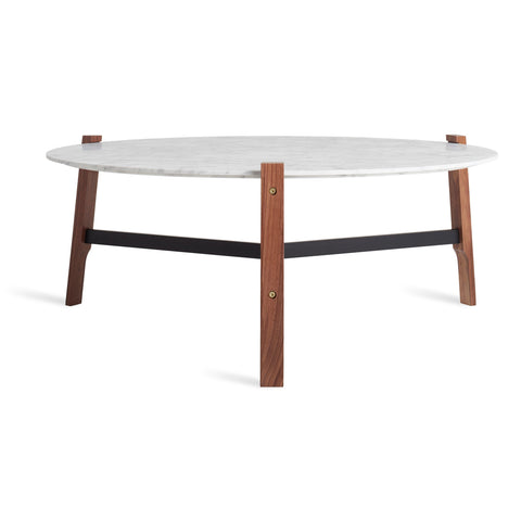 Free Range Coffee Table with Carrara Marble Top by Blu Dot