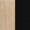 Fredericia Oak Lacquered and Black swatch