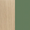 Fredericia Oak Lacquered and Modernist Green swatch
