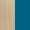 Fredericia Oak Lacquered and Signal Blue swatch