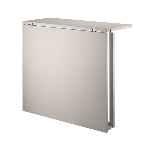 Beige folding table front view for String® modular shelving