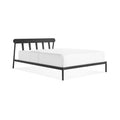 modern Goodie Bed, full powder coated steel bed frame by blu dot in black