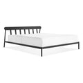 modern Goodie Bed, king powder coated steel bed frame by blu dot in black