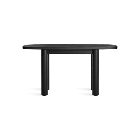 Good Times Console Table by Blu Dot in Black On Ash, front view