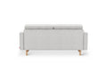 Gus* Modern Jane 2 Loft Sofa, button tufted sofa, Robarts Sauble, back view on white
