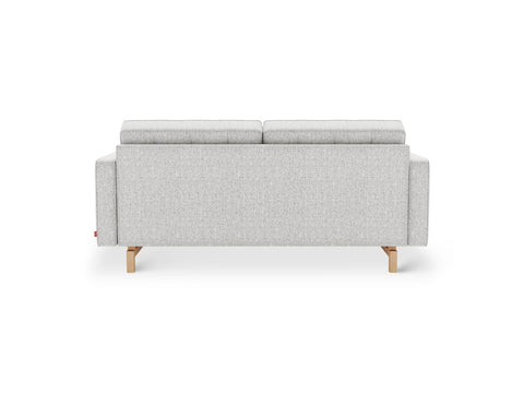 Gus* Modern Jane 2 Loft Sofa, button tufted sofa, Robarts Sauble, back view on white