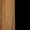 Gus* Modern Branch Walnut Uprights Black Brackets Walnut Shelves swatch
