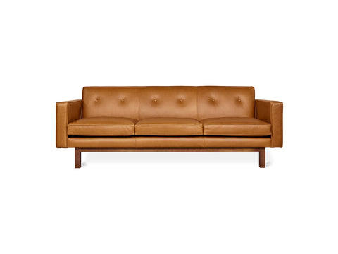 embassy sofa by Canadian furniture company gus modern in Tucson cognac leather 