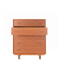 Five Drawer Danish Teak Dresser (1960s)