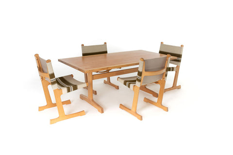 Dining Table & Set of Four Chairs by Ditte and Adrian Heath for France & Søn (1970s)