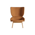 Heads Up Lounge Chair by Blu Dot in Maharam Murmur In Argan, front view