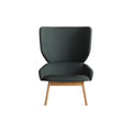Heads Up Lounge Chair by Blu Dot in Maharam Messenger In Everglade, low front view