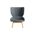 Heads Up Lounge Chair by Blu Dot in Maharam Mode In Machine, low front view