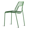 Green Hot Mesh Chair by Blu Dot with powder-coated steel frame and perforated seat and back
