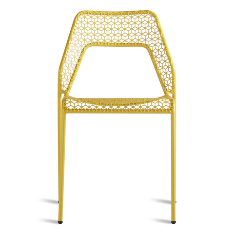 modern hot mesh chair by blu dot in natural yellow