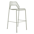 Blu Dot Hot Mesh stool in Grey Green, rear angle