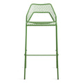 Blu Dot Hot Mesh stool in Green, rear angle