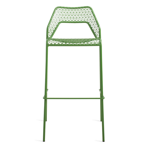 Blu Dot Hot Mesh stool in Green, rear angle