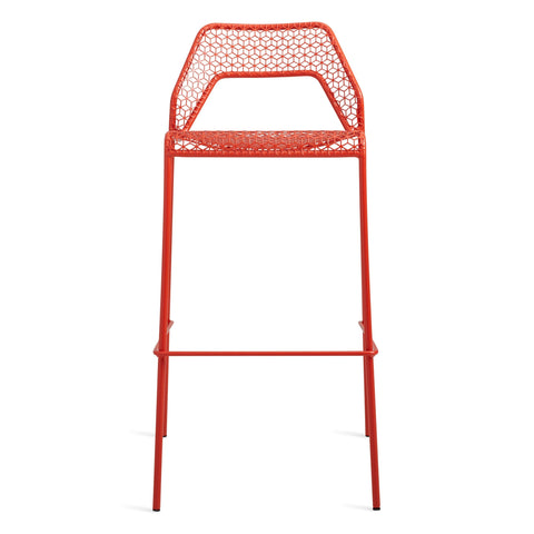 Blu Dot Hot Mesh stool in Humble Red, rear angle