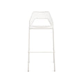 Hot Mesh Barstool by Blu Dot in Off White powder-coated steel, three-quarter view