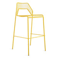 Blu Dot Hot Mesh stool in Natural Yellow, rear angle