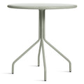 Hot Mesh 30" Café Table by Blu Dot in Grey Green powder-coated steel, front view